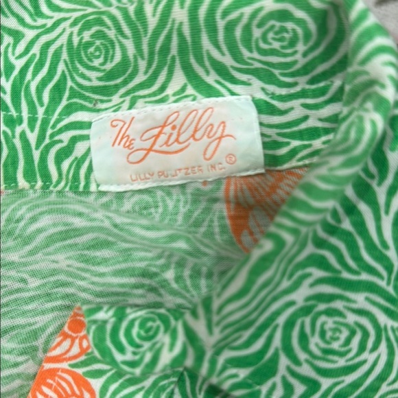 The Lily Lily Pulitzer vintage 70s dress with Orange Butterfly Print - Picture 7 of 9